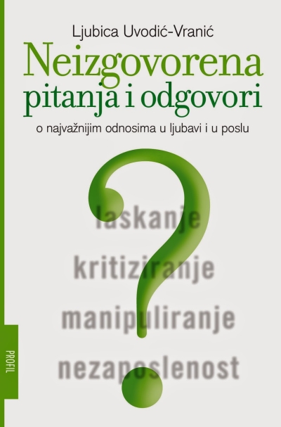 Neizgovorena pitanja i odgovori Ljubica Uvodić-Vranić Profil knjiga