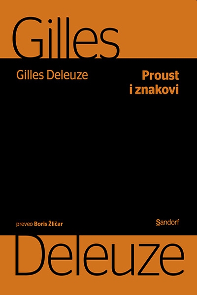Proust i znakovi Gilles Deleuze Sandorf