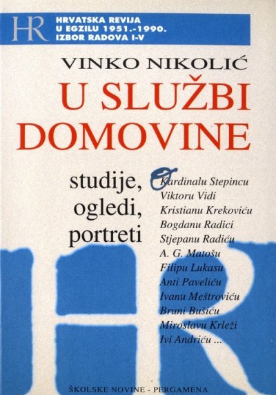 U službi domovine Vinko Nikolić Pergamena